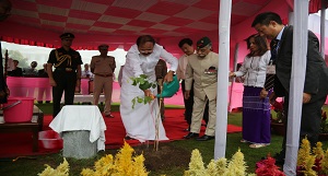 State Guard of Honour to the Vice President of India Shri M. Venkaiah Naidu by Arunachal Pradesh Police at Raj Bhavan, Itanagar on 15th June 2018.  